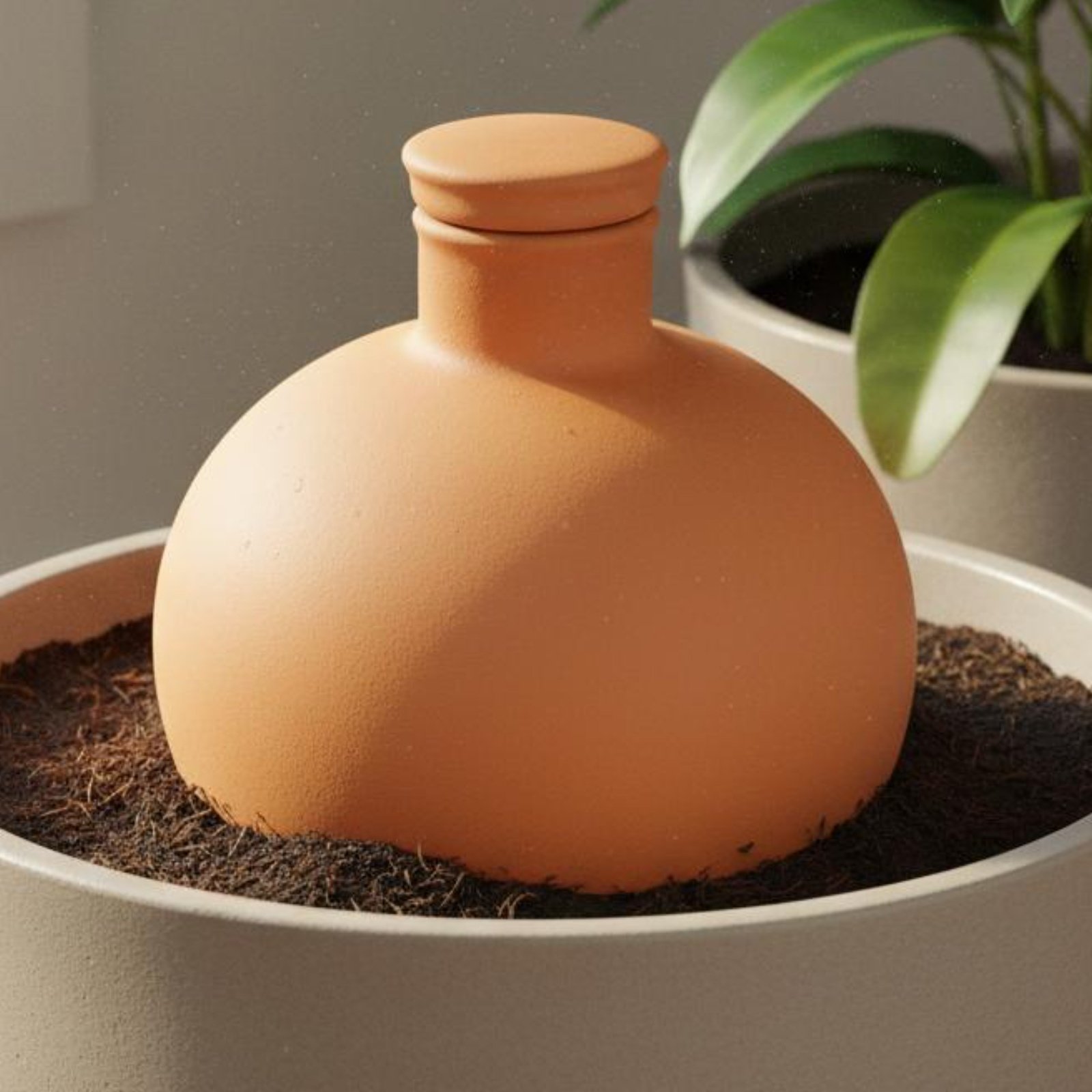 Terracotta Pot - قطعتان من أواني التيراكوتا للري السهل،
