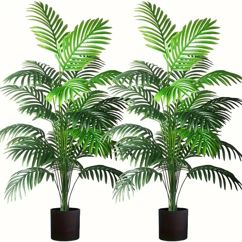 Fiddle Leaf Fig - 24 ورقة أريكا النخيل نباتات اصطناعية