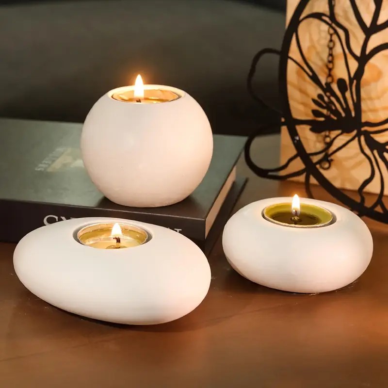 Terracotta Pot - Tealight شمعة حامل الراتنج قالب من