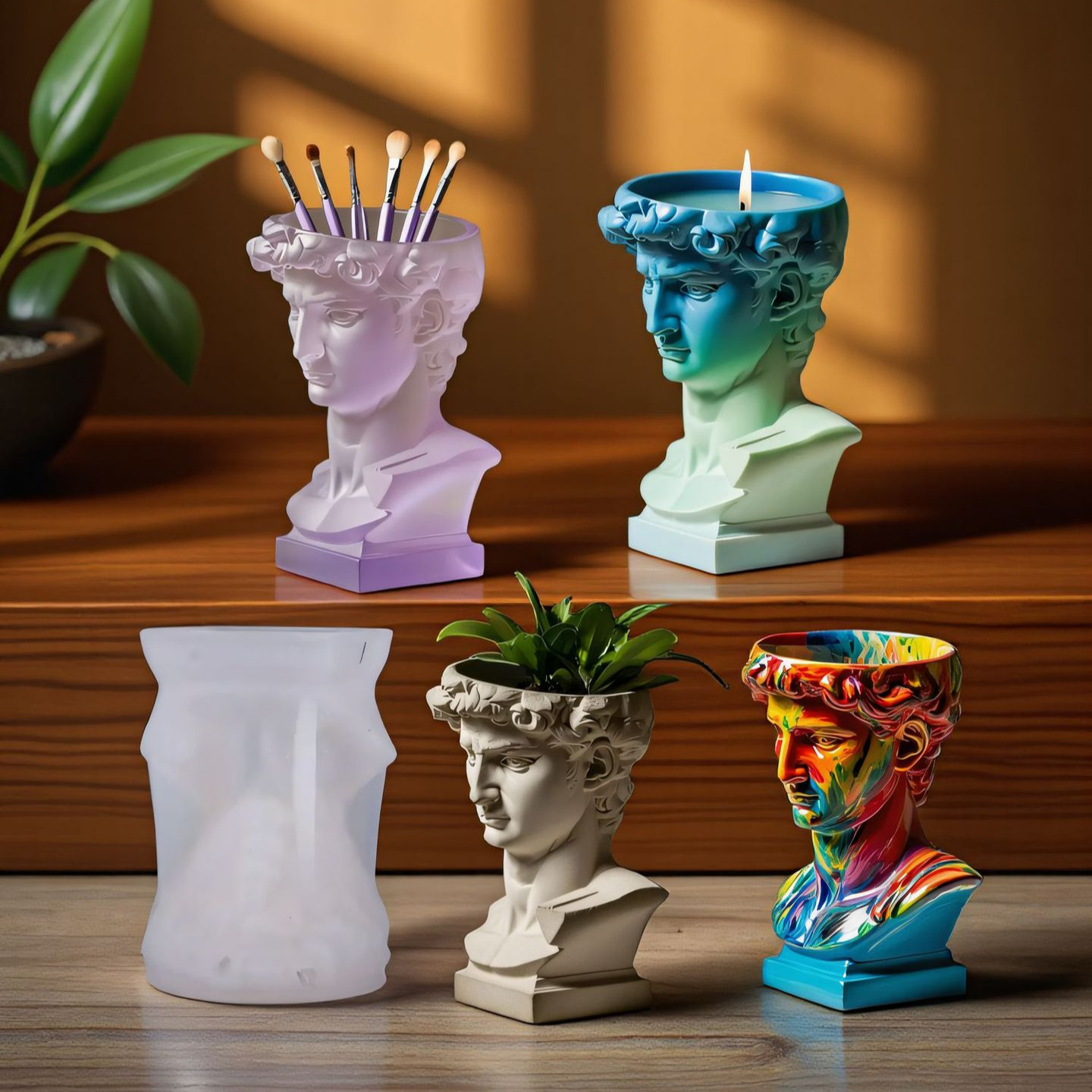 قالب زارع سيليكون برأس ديفيد،  - مراجعة Succulent Set وسعره