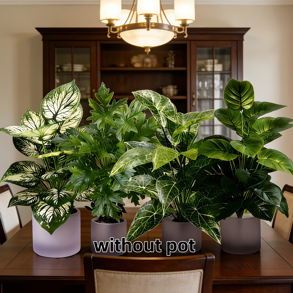 4 قطع نباتات اصطناعية بـ 48 ور - مراجعة Fiddle Leaf Fig وسعره