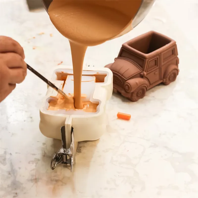 قوالب سيليكون خرسانية بتصميم س - مراجعة Plant Pot وسعره