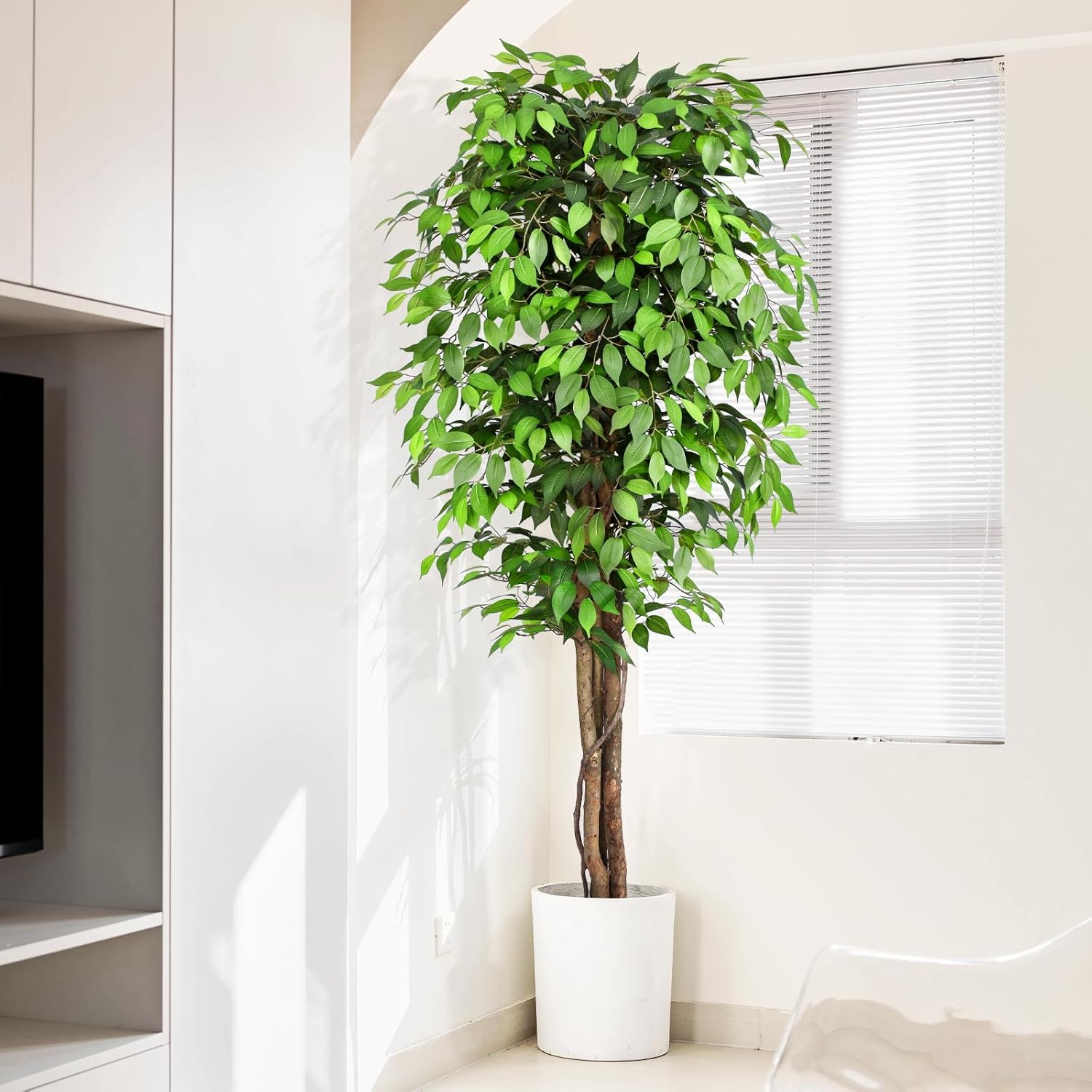 شجرة التين الاصطناعية الواقعية - مراجعة Fiddle Leaf Fig وسعره