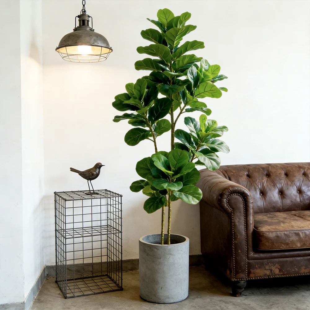 شجرة تين صناعية بطول 64/122 سم - مراجعة Fiddle Leaf Fig وسعره