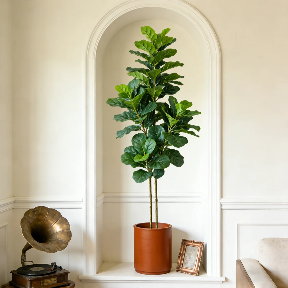 شجرة تين صناعية بطول 64/122 سم - مراجعة Fiddle Leaf Fig وسعره