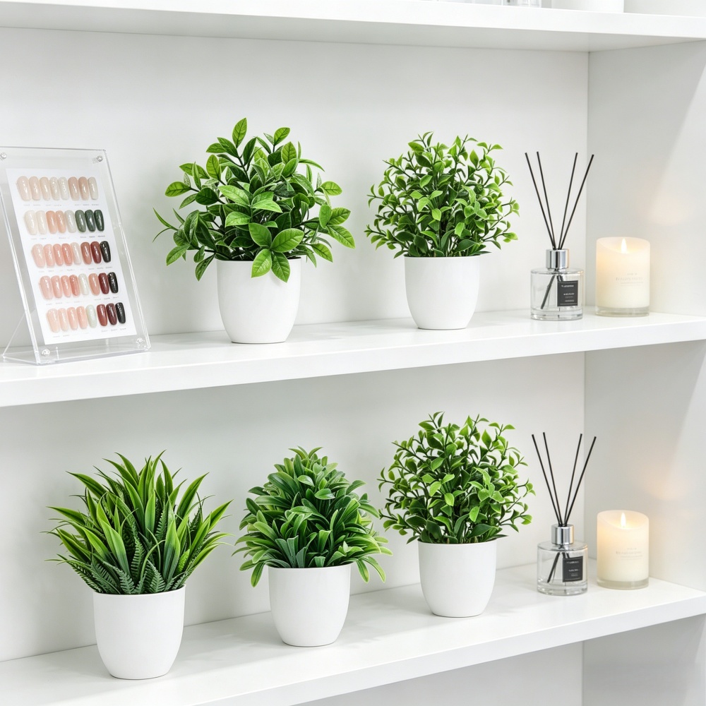 مجموعة من 4 نباتات اصطناعية صغ - مراجعة Fiddle Leaf Fig وسعره