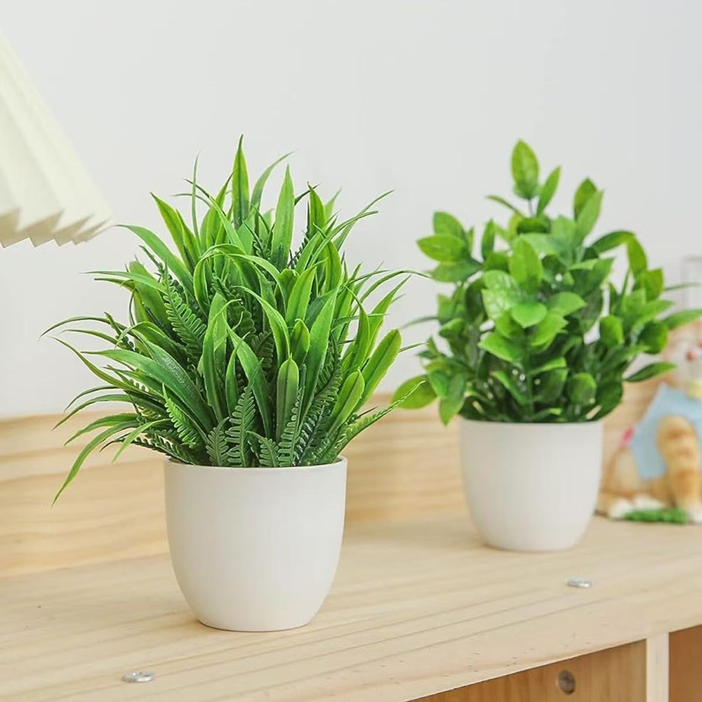 مجموعة من 4 نباتات اصطناعية صغ - مراجعة Fiddle Leaf Fig وسعره