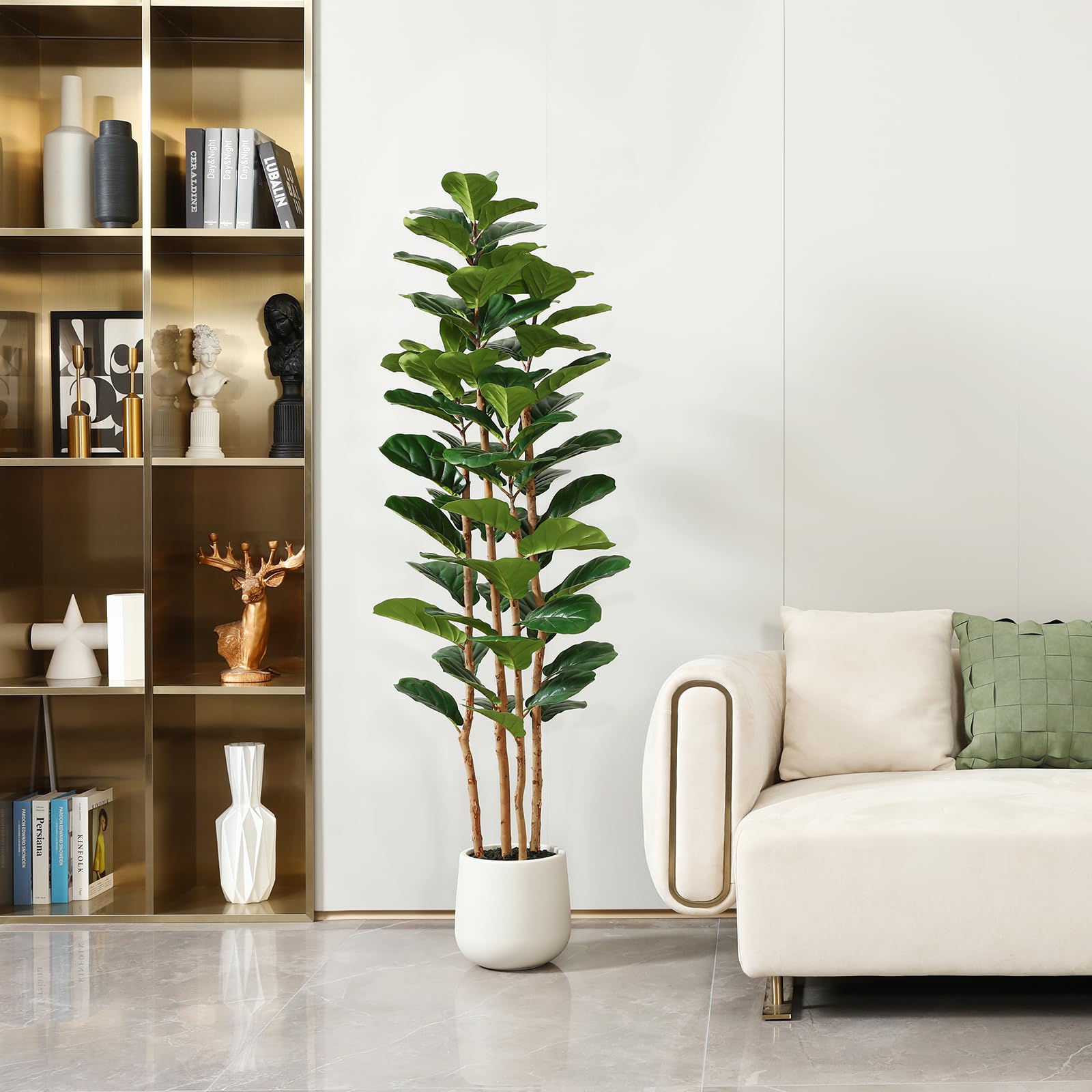 شجرة تين فايلد اصطناعية مع وعا - مراجعة Fiddle Leaf Fig وسعره